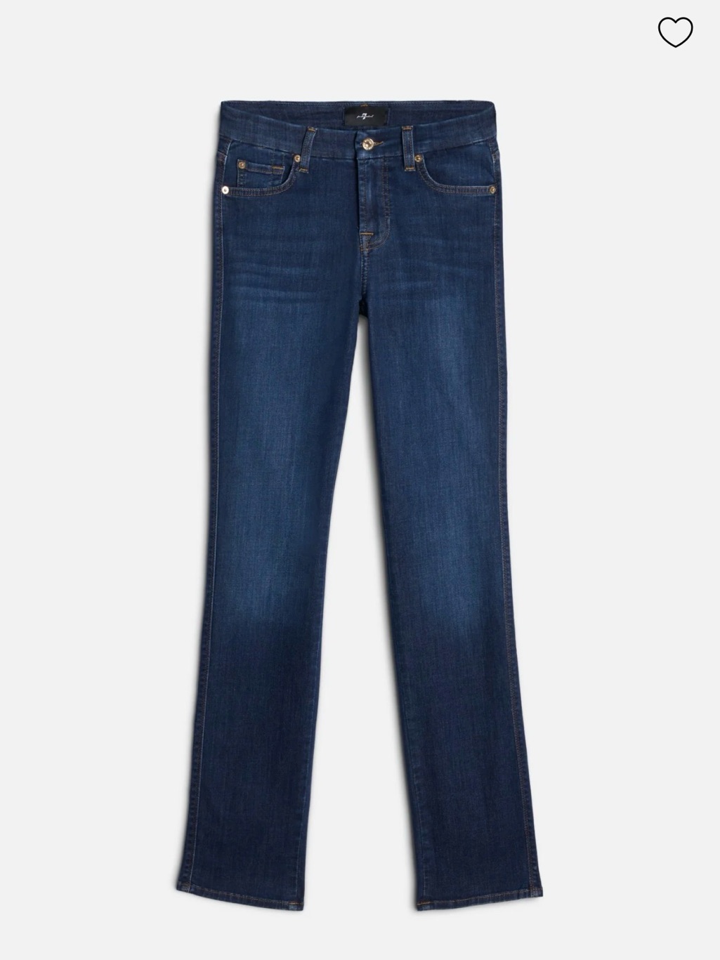 7 For All Mankind Gwenevere Skinny Jeans 27 Bnwt Luxury Stretch Denim Dark Blue